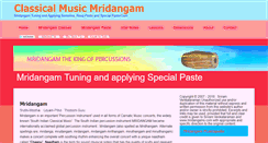 Desktop Screenshot of mridangams.com