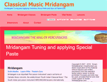 Tablet Screenshot of mridangams.com